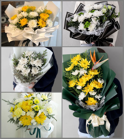 山东青岛平度市店子镇史家村白事花束代送